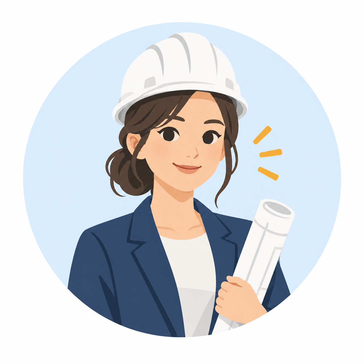建築業のお客様のイラスト